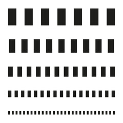 Poster - Rectangle pattern collection. Geometric shape Vector. Block grid elements. Minimalist abstract background.