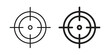 © Surya - Gun target icons designed in filled, outline, line and stroke style