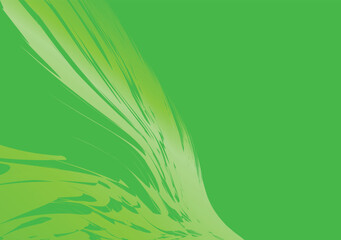Poster - Green background of modern abstract minimalist lines geometric shapes with vector elements.