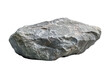 © PNG BOSS - A single rough grey granite rock with white veins isolated on a transparent background isolated on transparent background