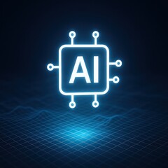 Poster - A captivating neon illustration of an 