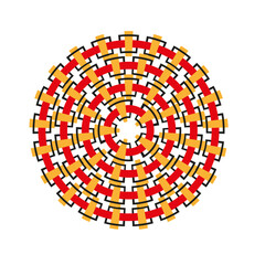 Poster - Abstract spiral pattern. Dynamic color Vector. Intersecting line element. Modern graphic illustration.