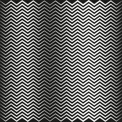 Poster - Zigzag gradient pattern. Geometric wave texture. Monochrome Vector background. Optical illusion graphic.