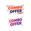 © Misbah - Bright duo of combo offer designs, colorful, promotion graphic, suitable for sales, marketing, or advertising campaigns, and creating engaging branding visuals.