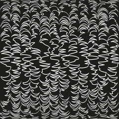 Poster - White wave pattern. Zigzag line texture. Abstract Vector background. Distorted ripple graphic