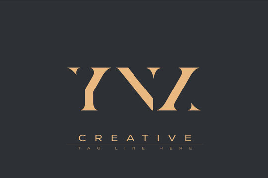 YNX abstract letter logo design. This logo is designed by three abstract letters.
