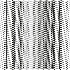 Poster - Abstract wavy pattern. Graded line texture. Monochrome Vector background. Optical illusion graphic.