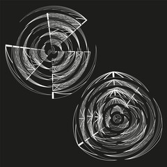 Poster - Abstract circular pattern. Dynamic swirl lines. Modern target Vector. Artistic optical illusion.