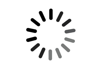 Poster - Minimalist Circular Loading Spinner Icon. Simple Buffer Loader Animation. Vector Progress Indicator for Website, App, Video, UI Design. Modern Preloader Symbol on Transparent Background.