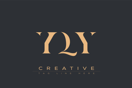YQY abstract letter logo design. This logo is designed by three abstract letters.