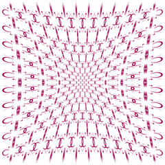 Poster - Abstract radial pattern. Concentric wave circles. Dynamic motion Vector. Swirling optical illusion.