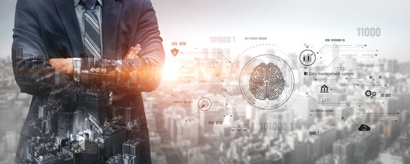 Poster - AI data management system for digital analysis, with AI, data, and system repeating for better SEO through contextually rich sentences Vouch
