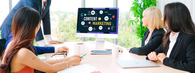 Poster - Content marketing for modish online business and e-commerce marketing strategy