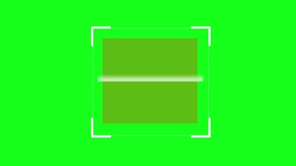 Barcode scanner, scan sign, QR scan interface, QR code scanner on green screen background