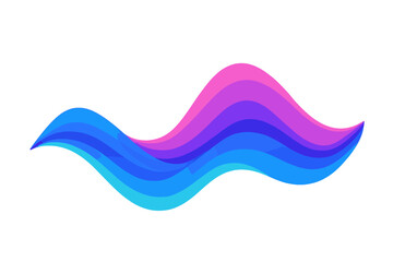 Poster - An equalizer in the form of a music wave is depicted in a vector illustration