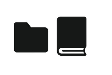 Leinwandbilder - Isolated vector graphic of a document vector icon, a paper document page icon vector element, and an agreement file symbol