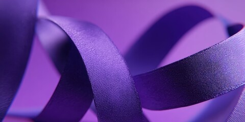 Leinwandbilder - Abstract Purple Straps on Smooth Gradient Background