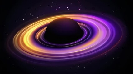 Wall Mural - Ringed planet in deep space
