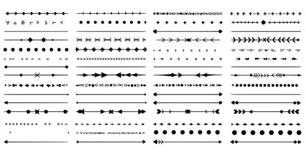 Fototapete - Variety of graphic lines 