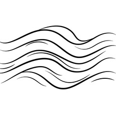 Fototapete - Abstract Flowing Lines: A dynamic composition of elegant, flowing lines in a minimalist style, creating a sense of movement and fluidity, perfect for adding a touch of artistic flair.