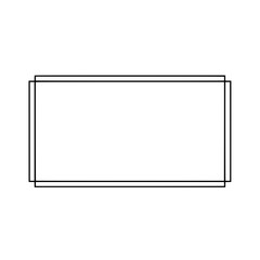 Fototapete - Clean Lines: A minimal graphic with precisely crafted geometric shapes, showcasing the beauty of simplicity, perfect for design, concept and communication.
