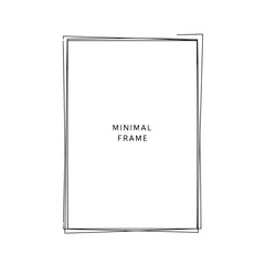 Fototapete - Minimalist Frame: A simple, elegant rectangle, ready to enhance your artistic or informational content, inviting viewers with its clean lines and understated aesthetic.