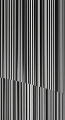 Poster - Abstract grayscale image of vertical stripes, varying in shades of black and white, creating a geometric pattern suitable for background or wallpaper use