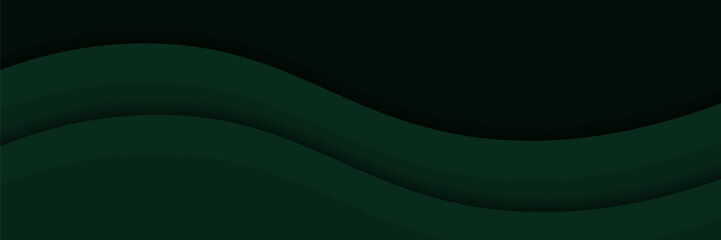 Wall Mural - Vector green line background curve element with space for text and message design, overlapping layers, vector illustrations