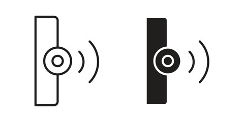Infrared icon set line art and glyph design. Eps10