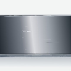 Leinwandbilder - Abstract metallic surface with subtle gradient and reflective qualities.