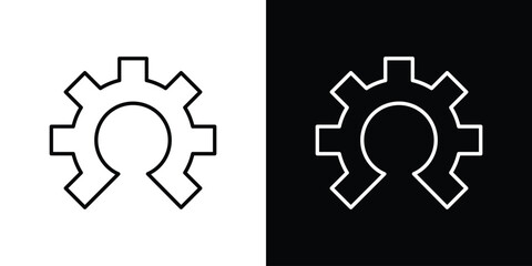Open source icon simple vector pictogram. black and white icon concept