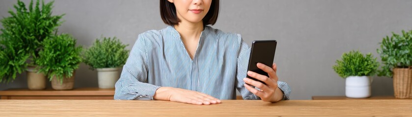Poster - Close up A mobile payment concept, woman holding smartphone and credit card ready to shop, for Advertise, for banner, with copy space