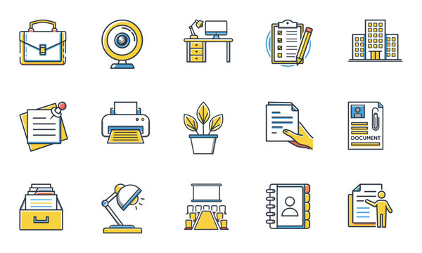 Vector set of business and finance icons for web design | Ai Generated Icon in EPS, JPEG and PNG Multiformate