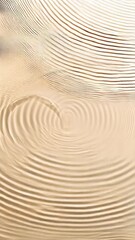 Poster - Abstract circular pattern of water ripples, smooth surface, concentric circles, serene and calming beige background, minimal aesthetic.