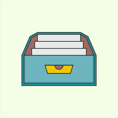 Fototapete - Archive icon. icon related to design elements. suitable for web site, app, user interfaces,element, printable etc. flat icon style. simple vector design editable