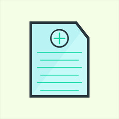 Fototapete - Create Document icon. icon related to design elements. suitable for web site, app, user interfaces,element, printable etc. flat icon style. simple vector design editable
