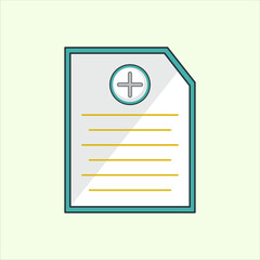 Fototapete - Create Document icon. icon related to design elements. suitable for web site, app, user interfaces,element, printable etc. flat icon style. simple vector design editable