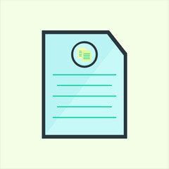 Fototapete - Copy document icon. icon related to design elements. suitable for web site, app, user interfaces,element, printable etc. flat icon style. simple vector design editable