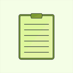 Aufkleber - Clipboard icon. icon related to design elements. suitable for web site, app, user interfaces,element, printable etc. flat icon style. simple vector design editable