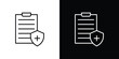 © Opps - Health insurance icon Logo Template. lianer pictogram set.