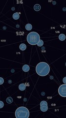 Poster - Animation of network of connections over computer servers