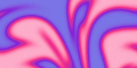 Fototapete - Blurred abstract background. Gradient stains in pink and blue colors. Liquid illustration. Noise texture. Colorful gradient. Futurism style