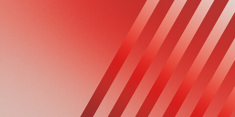 Poster - Abstract blurred background with gradient and smooth lines. beige and red palette. straight lines. noise texture. geometric. background for banner or website.