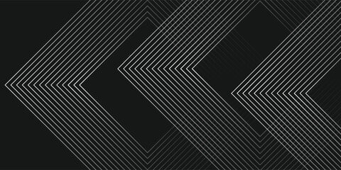 Poster - Dark black abstract background for presentation design. Simple black abstract banner background. futuristic geometric vector illustration