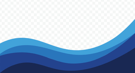 Poster - Abstract blue wavy business banner template background, banners and cover design