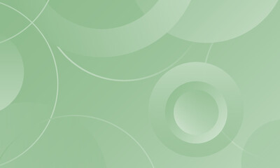 Poster - Minimalist Green Geometric Backdrop