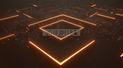  - Abstract geometric pattern of glowing lines.