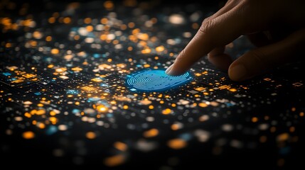  - Fingerprint scan on a circuit board.