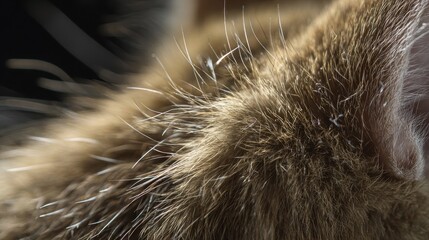 Poster - Close-up view of a cat's fur texture.