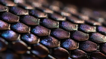 Poster - Close-up view of iridescent scales.